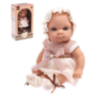 Păpușă Bebeluș Realistă cu Rochiță Elegantă și Bonetă