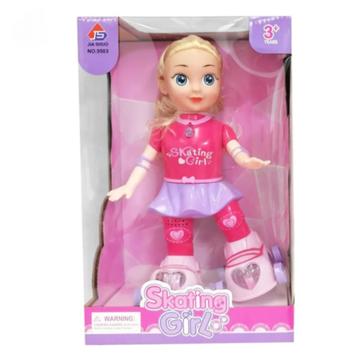 Păpușă Interactivă pe Role cu Lumină și Muzică (culoare aleatorie) 