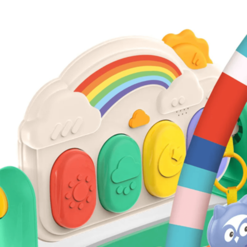 Saltea Interactivă Bebe cu Pian și Jucării Suspendate 