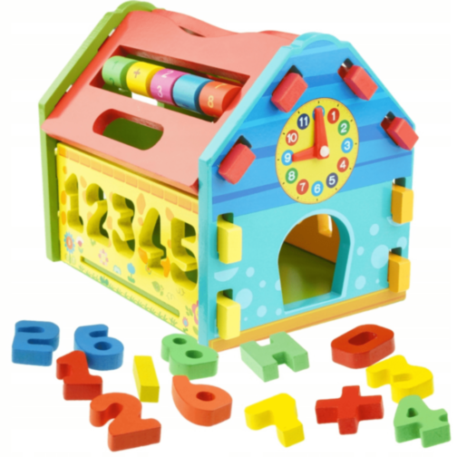 Căsuță Educativă Montessori din Lemn 6 în 1