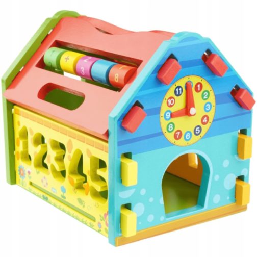 Căsuță Educativă Montessori din Lemn 6 în 1