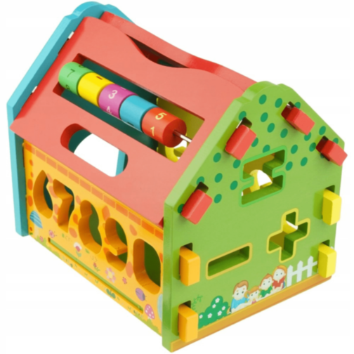 Căsuță Educativă Montessori din Lemn 6 în 1