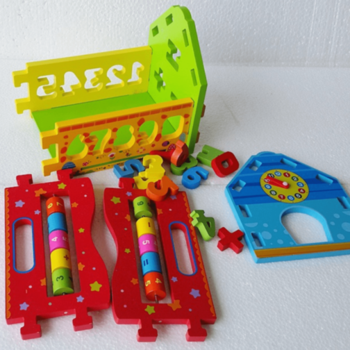 Căsuță Educativă Montessori din Lemn 6 în 1