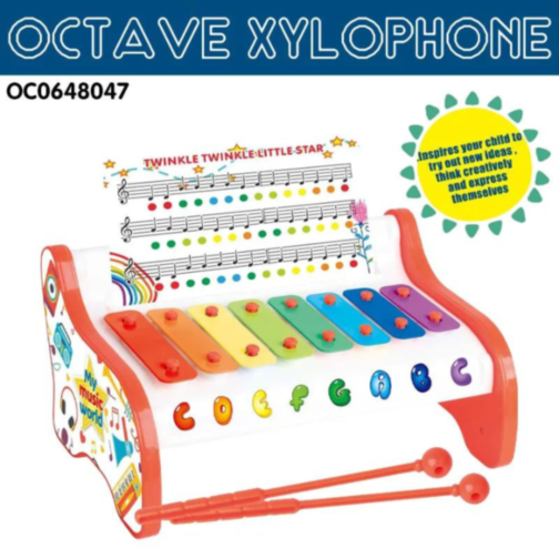 Xilofon muzical cu note colorate – Lumea Muzicii