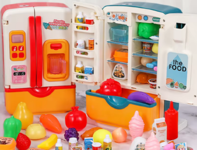Frigider de Jucărie Interactiv cu Accesorii, Sunete și Lumină (culoare aleatorie) | image