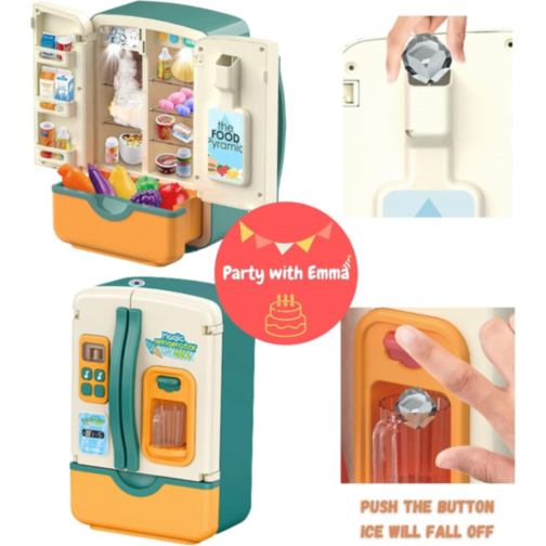 Frigider de Jucărie Interactiv cu Accesorii, Sunete și Lumină (culoare aleatorie)