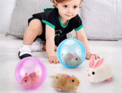 Iepuraș Interactiv în Bilă Luminoasă care Se Mișcă (culoare aleatorie) | image
