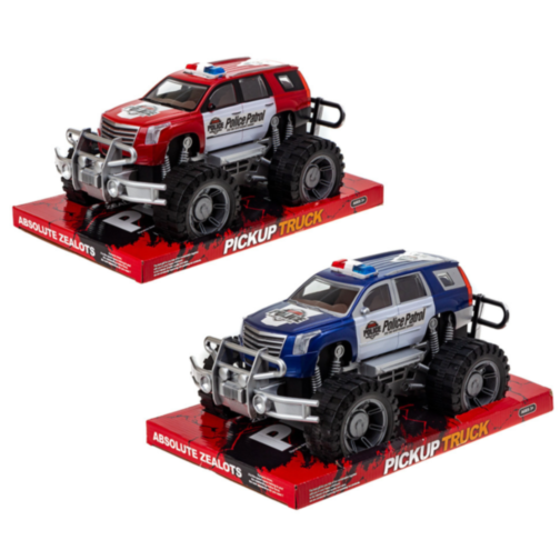 Mașină de Poliție Off-Road Pickup cu Roți Mari (culoare aleatorie)