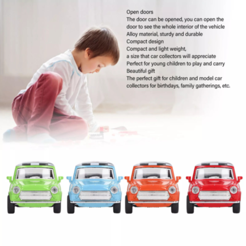 1buc. Mașinuță Mini-Cooper Clasică cu Funcție de Împingere, Model 1/32