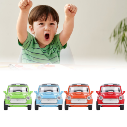 1buc. Mașinuță Mini-Cooper Clasică cu Funcție de Împingere, Model 1/32