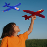 1buc. Avion planor din spumă cu LED-uri 