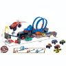 Pistă de Curse Monster Legends 4-în-1 | Set cu 8 Mașini și Obstacole