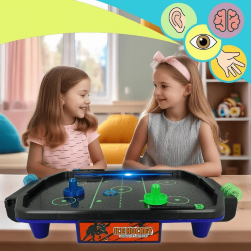 Air Hockey de Masă cu Ventilator Electric