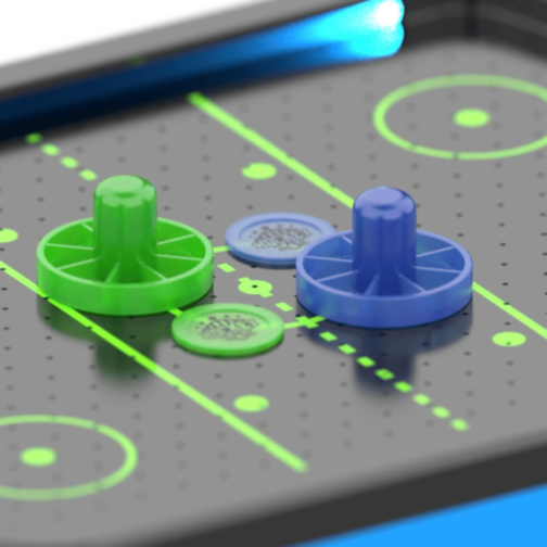 Air Hockey de Masă cu Ventilator Electric