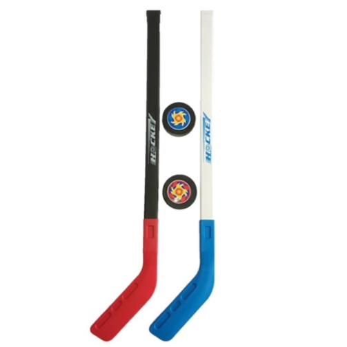 Set 2 Crose și 2 Pucuri pentru Hochei, 71cm
