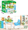 Masa Compatibilă Lego Duplo cu Scăunel și 120 Blocuri de Construcție