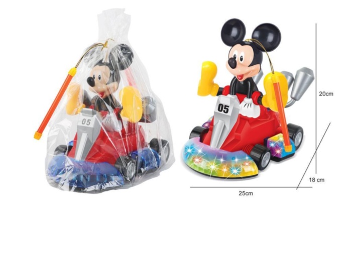Mickey Mouse cu Karting, cu Lumini, Proiecții și Melodii