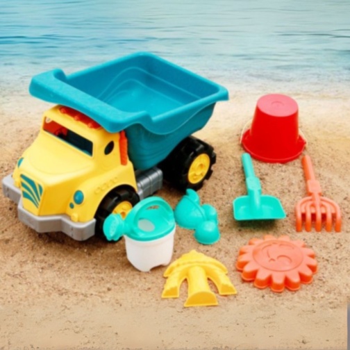 Camion Basculant Mare cu Set de Jucării pentru Nisip (culoare aleatorie)