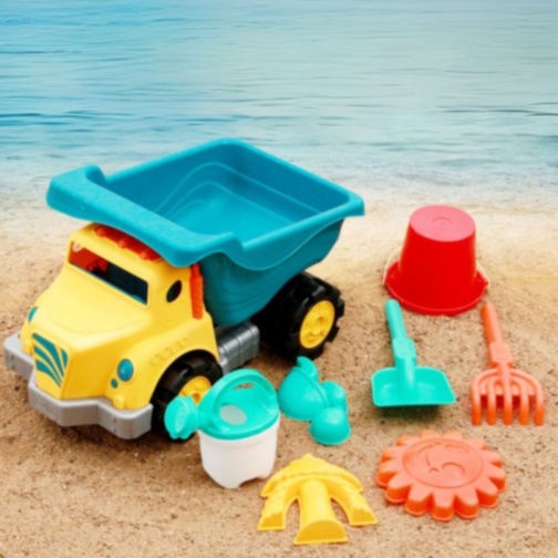 Camion Basculant Mare cu Set de Jucării pentru Nisip (culoare aleatorie)