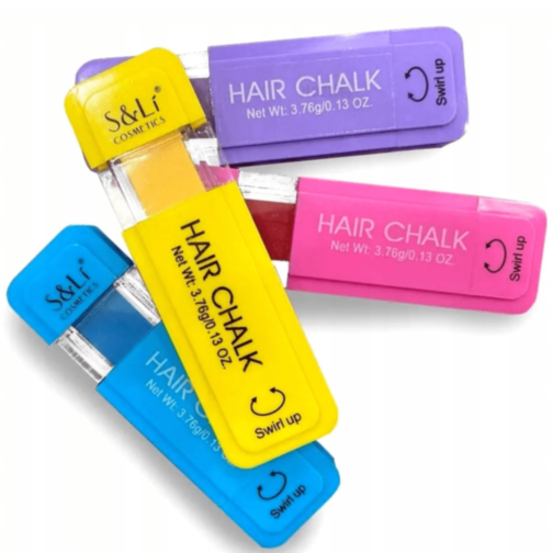 Creioane Colorate pentru Păr Copii – Set 4 Bucăți