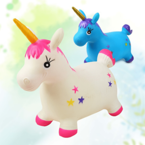 Unicorn Gonflabil cu Lumină și Sunet pentru Copii (culoare aleatorie)