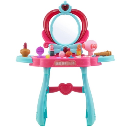Masă de Toaletă pentru Copii cu Oglindă și Accesorii