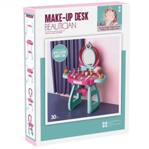 Masă de Toaletă pentru Copii cu Oglindă și Accesorii