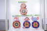 Darts Velcro din Material cu 3 Mingi , 28cm