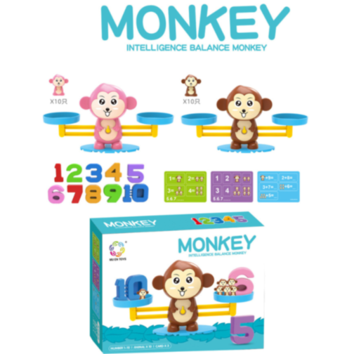 Joc educativ - Maimuță cu Balanță pentru Numărare