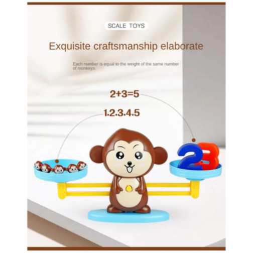 Joc educativ - Maimuță cu Balanță pentru Numărare