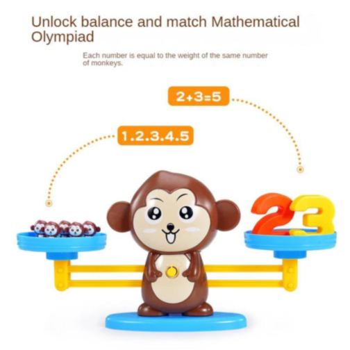 Joc educativ - Maimuță cu Balanță pentru Numărare