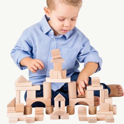 Set Blocuri de Construcție din Lemn - 22 Piese | image