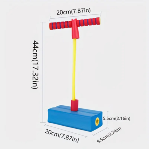 Jucărie Saltăreață Pogo Stick din Spumă cu Sunete Amuzante (culoare aleatorie)
