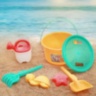 Set de Jucării pentru Nisip cu Găletușă, Ustensile și Forme (culoare aleatorie)