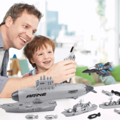 Set Nave Militare cu Submarin și Avioane | image