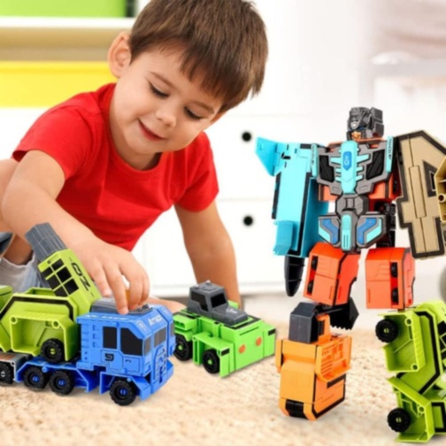Robot Transformabil Cifre 5-9 pentru Copii