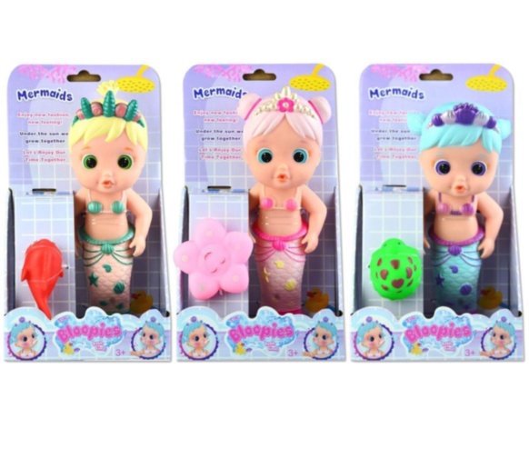 Bloopies Mermaid, Păpușa de Baie care își Schimbă Culoarea în Apă