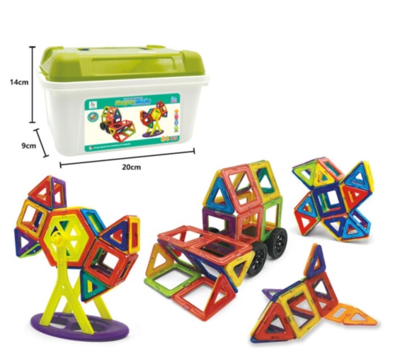 Set de Construcție Magnetic 84 Piese  