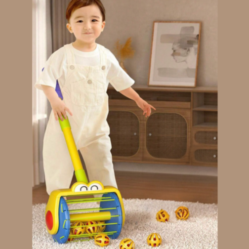 Aspirator de Jucărie Interactiv pentru Copii cu Bile Colorate