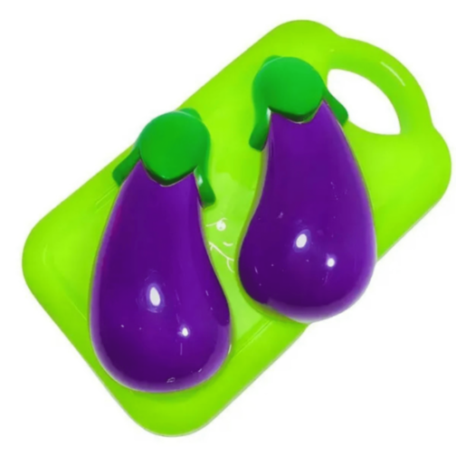 Set Legume de Tăiat din Plastic cu Cuțit și Tocător