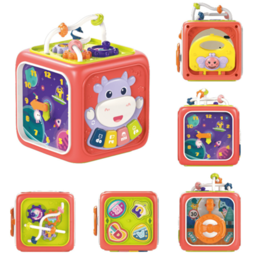 Cub educativ interactiv 6 în 1 pentru bebeluși (culoare aleatorie)