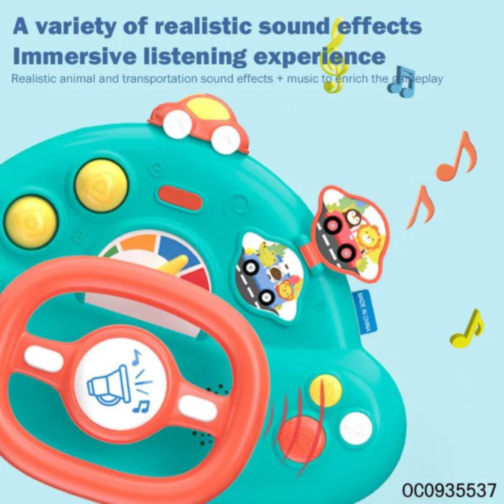 Volan interactiv cu rotație 360° și sunete