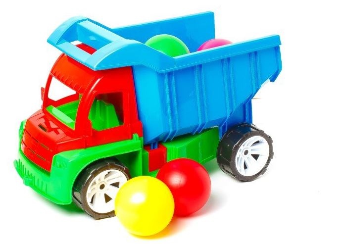 Camion Încărcat cu Bile Colorate, 36cm 