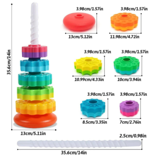 Turn curcubeu pentru stivuire – Rainbow Tower