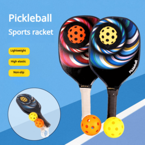 Set 2 Rachete Pickleball + 2 Mingi – Design Modern, Ideal pentru Toți Începătorii