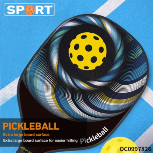 Set 2 Rachete Pickleball + 2 Mingi – Design Modern, Ideal pentru Toți Începătorii