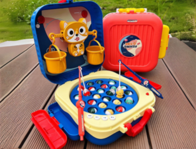 Joc Pescuit Magnetic Electric în Rucsac Copii (culoare aleatorie) | image