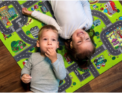 Covoraș Puzzle cu Tematică Orășel – Distracție și Siguranță | image