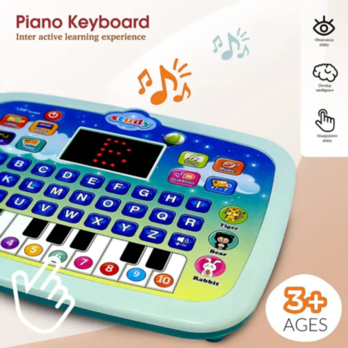 Tabletă Educativă Interactivă pentru Copii cu Litere, Muzică și Jocuri (culoare aleatorie)