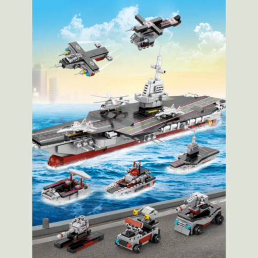 Portavion „Warship” – Set de Construcție cu 562 Piese 